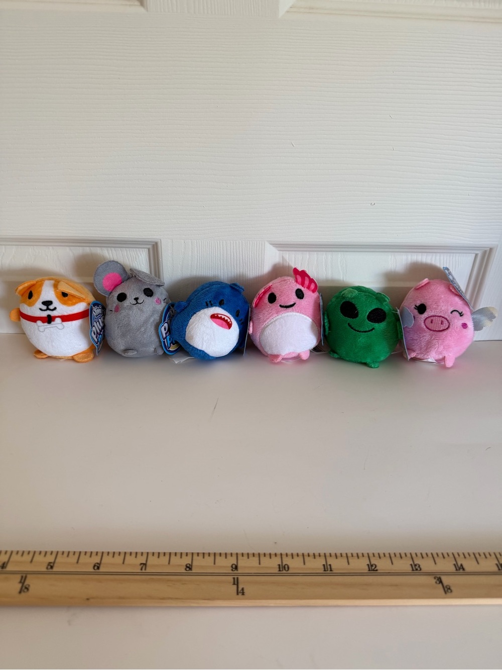 BMI mini plush pals 3 inch animal lot of 6